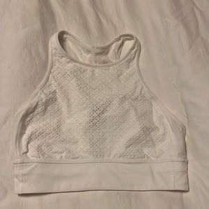 Lulu Lemon size 6 high neck white sports bra